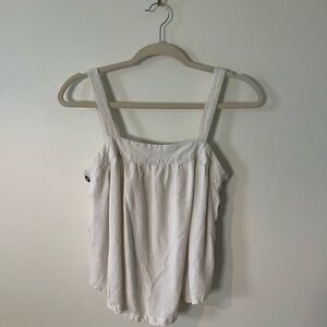 Universal Thread Cream Camisole Linen Blend Top